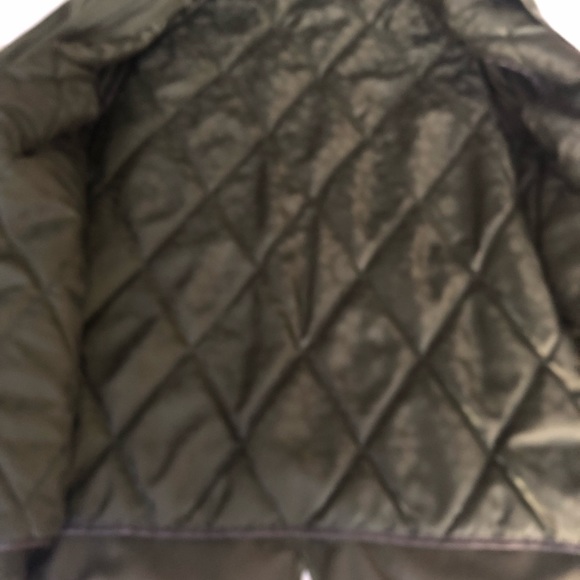 M&S Marks and Spencer military green rain hooded parka - Picture 7 of 10